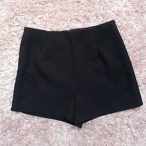 H&M Shorts - H&M High Waisted Embroidered Shorts H&M Shorts - H&M High Waisted Embroidered Shorts